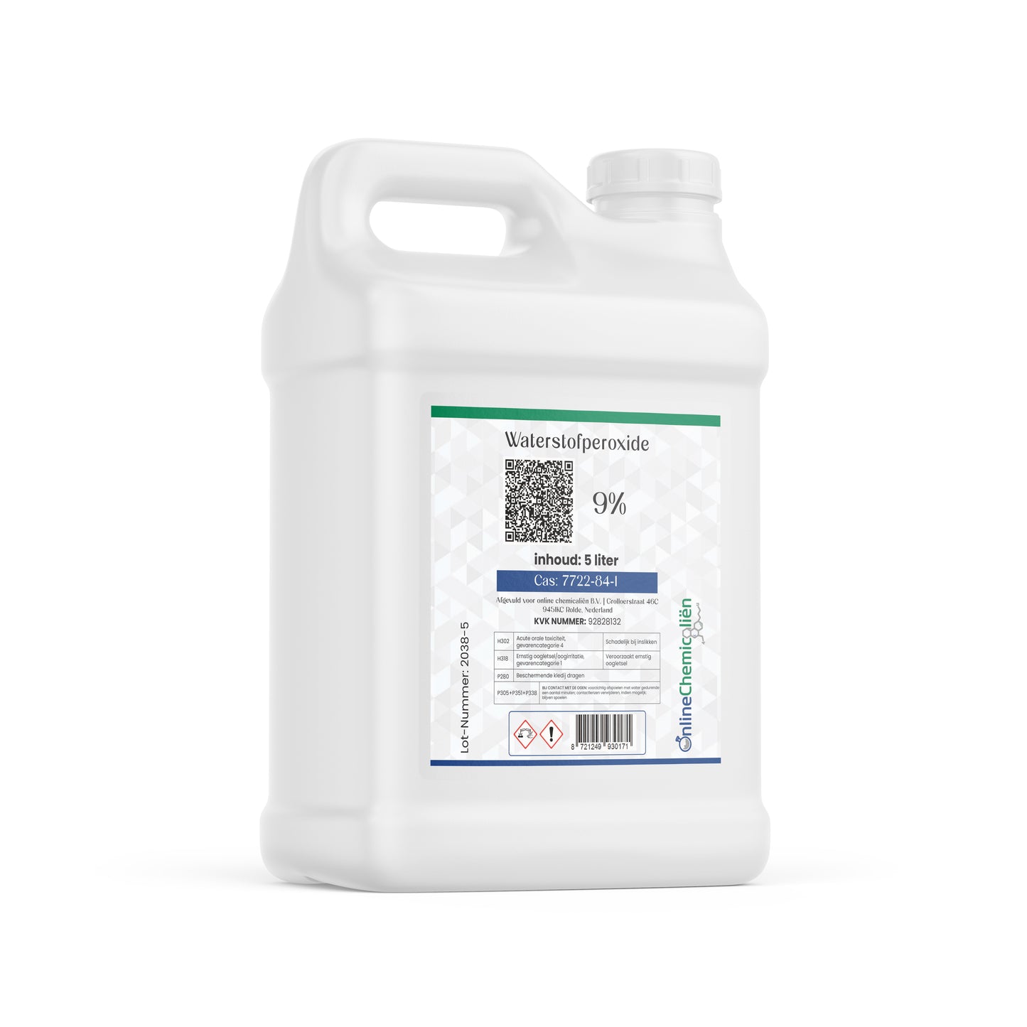 waterstofperoxide h2o2 hydrogen peroxide hydroperoxid 9 5L