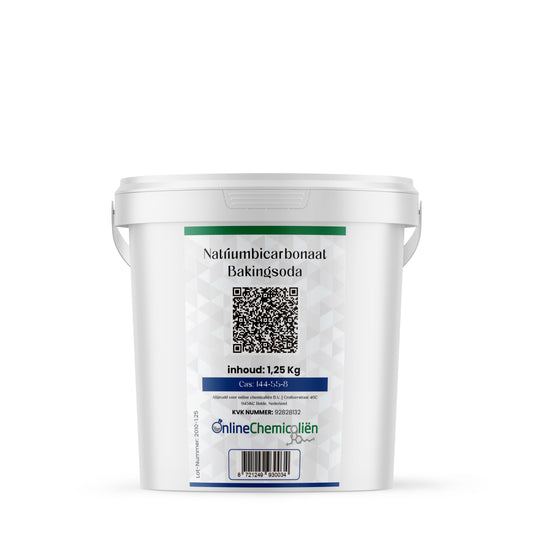 bakingsoda natriumbicarbonaat bakpoeder bicarbonaat zuiveringszout baking soda kopen bicarbonate 1,25kg