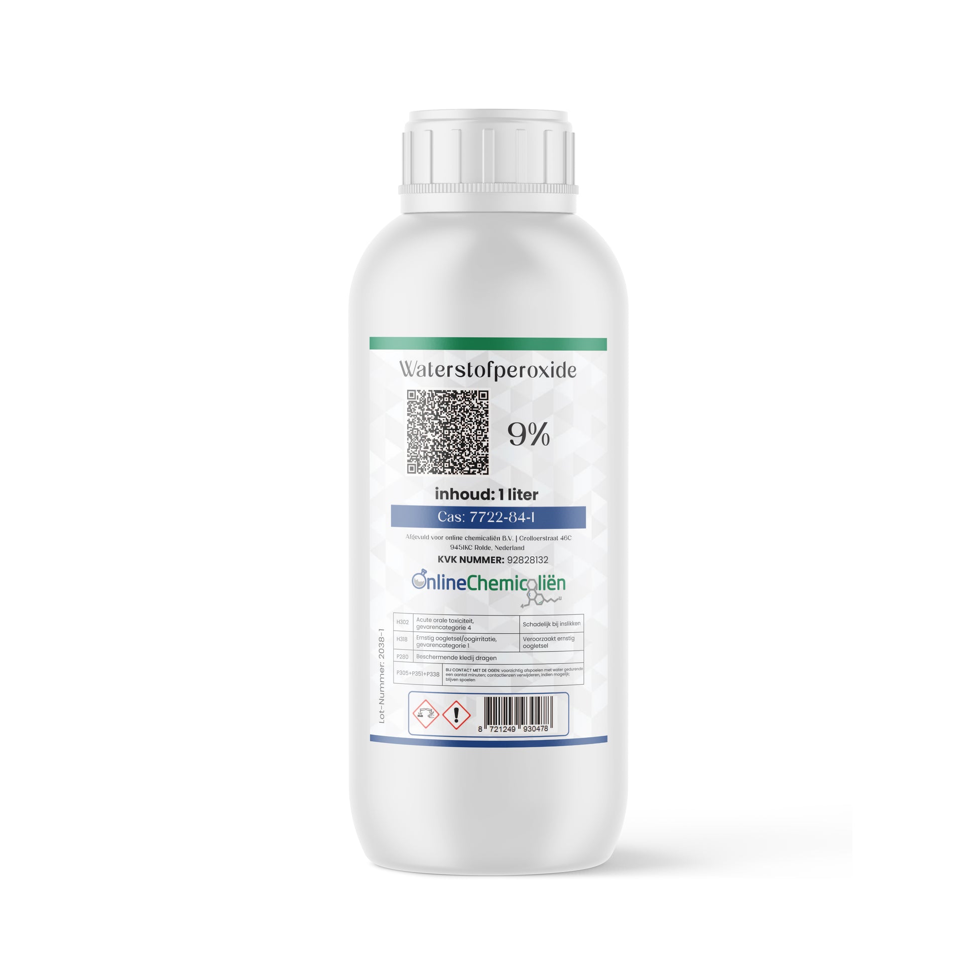 waterstofperoxide h2o2 hydrogen peroxide hydroperoxid 9 1L